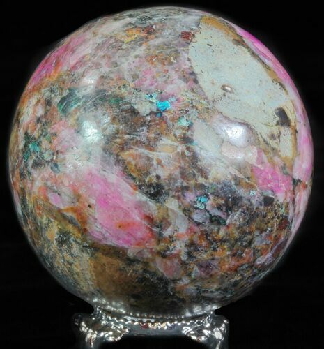 Polished Cobaltoan Calcite Sphere - Congo #63904